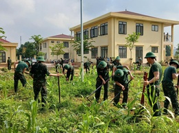 Hòa Lạc: Ra quân tổng vệ sinh, sẵn sàng đưa vào sử dụng điểm trường  Mầm non, Tiểu học tại khu tái định cư Đại học Quốc gia