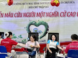 Phường Ô Chợ Dừa lan tỏa nghĩa cử hiến máu cứu người