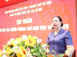 UBND XÃ CỔ ĐÔ TỔ CHỨC TẬP HUẤN DIỄN TẬP TÁC CHIẾN TRONG KHU VỰC PHÒNG THỦ NĂM 2026