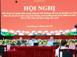 XÃ TRUNG GIÃ: TỔ CHỨC ĐỐI THOẠI VỚI CÁC HỘ DÂN LIÊN QUAN ĐẾN DỰ ÁN DI DÂN VÙNG ẢNH HƯỞNG MÔI TRƯỜNG BÃI RÁC NAM SƠN