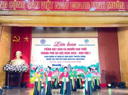 XÃ VĨNH THANH THAM GIA LIÊN HOAN TIẾNG HÁT DÂN CA NGƯỜI CAO TUỔI HÀ NỘI NĂM 2026