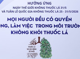 Quyết tâm xây dựng môi trường sống trong lành sạch bóng khói thuốc lá