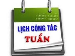 Lịch công tác tuần thứ 21