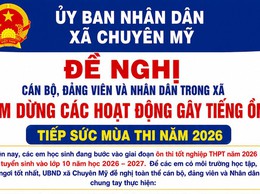 Cùng các em vượt vũ môn - giữ gìn yên tĩnh mùa thi