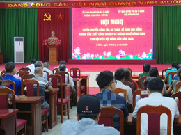Tuyên truyền công tác an toàn, vệ sinh lao động cho hội viên nông dân trên địa bàn xã
