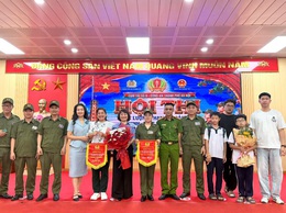 Đội thi lực lượng tham gia bảo vệ an ninh trật tự ở cơ sở phường Yên Sở tham gia hội thi lần thứ I năm 2026 cụm thi số 9