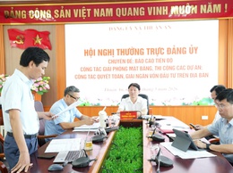 Hội nghị chuyên đề của Thường trực Đảng ủy xã Thuận An về công tác GPMB, thi công các dự án; công tác quyết toán, giải ngân vốn đầu tư trên địa bàn