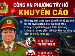 Công an phường Tây Hồ: Khuyến cáo quan trọng về việc đảm bảo an toàn khi đỗ xe ô tô qua đêm