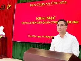ỨNG HOÀ KHAI MẠC LỚP HUÁN LUYỆN DÂN QUÂN CƠ ĐỘNG NĂM 2026.