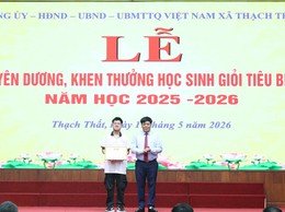 THẠCH THẤT TUYÊN DƯƠNG 209 HỌC SINH GIỎI TIÊU BIỂU NĂM HỌC 2025 – 2026