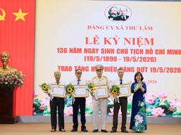 ĐẢNG ỦY XÃ THƯ LÂM TỔ CHỨC LỄ KỶ NIỆM 136 NĂM NGÀY SINH CHỦ TỊCH HỒ CHÍ MINH (19/5/1890 – 19/5/2026) VÀ TRAO TẶNG HUY HIỆU ĐẢNG ĐỢT 19/5/2026