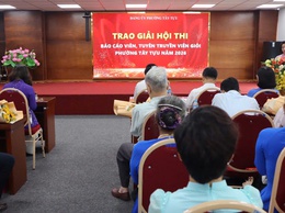 Đảng uỷ Phường Tây Tựu tổng kết và trao giải Hội thi Báo cáo viên, tuyên truyền viên giỏi năm 2026