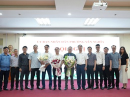 Phường Yên Nghĩa công bố và trao quyết định về công tác cán bộ