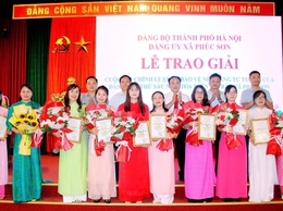 Đảng ủy xã Phúc Sơn tổ chức tổng kết và trao giải Cuộc thi chính luận về bảo vệ nền tảng tư tưởng của Đảng lần thứ Sáu năm 2026