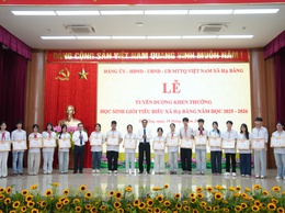 HẠ BẰNG: 72 HỌC SINH TIÊU BIỂU ĐƯỢC VINH DANH TẠI LỄ TUYÊN DƯƠNG NĂM HỌC 2025–2026
