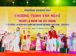 Đặc sắc chương trình văn nghệ “Người là niềm tin tất thắng” tại phường Hoàng Mai