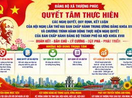 Thượng Phúc đẩy mạnh tuyên truyền, triển khai các nghị quyết, quy định của Trung ương khóa XIV gắn với nhiệm vụ phát triển địa phương