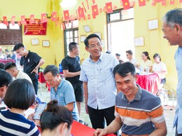 Xã Thượng Phúc tổ chức chi trả kinh phí bồi thường, hỗ trợ GPMB thực hiện Dự án ĐTXD Khu đô thị Olympic tại thôn Đình Tổ