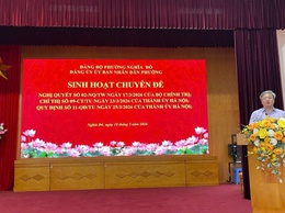 ĐẢNG BỘ UBND PHƯỜNG NGHĨA ĐÔ TỔ CHỨC SINH HOẠT CHUYÊN ĐỀ THÁNG 5/2026