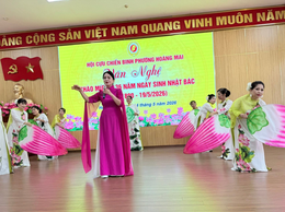Hội CCB phường Hoàng Mai tổ chức Văn Nghệ chào mừng 136 năm ngày sinh nhật Bác