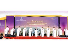 Lễ khởi công khu công nghiệp Phú Hà 174,88 ha trên địa bàn xã Thượng Phúc và Chương Dương