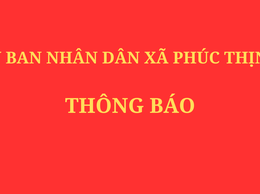 ỦY BAN NHÂN DÂN XÃ PHÚC THỊNH
