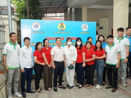 Công đoàn phường Phúc Lợi chăm lo sức khỏe cho đoàn viên, người lao động nhân dịp Tháng công nhân