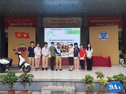 Công an phường Phúc Lợi tuyên truyền phòng, chống tai nạn thương tích và phòng tránh tai nạn giao thông cho học sinh