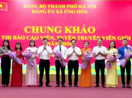 Sôi nổi Chung khảo Hội thi Báo cáo viên, tuyên truyền viên giỏi xã Ứng Hòa năm 2026