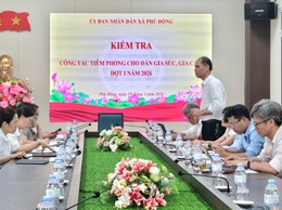 Kiểm tra công tác phòng chống dịch bệnh cho đàn gia súc, gia cầm tại xã Phù Đổng 