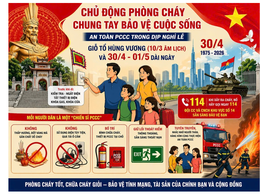 Đảm bảo an toàn phòng cháy, chữa cháy trong dịp nghỉ lễ Giỗ Tổ Hùng Vương, 30/4 và 01/5 trên địa bàn phường