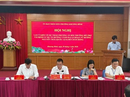 Phường Khương Đình tổ chức lấy ý kiến nhân dân về phương án bồi thường, hỗ trợ, tái định cư dự án đường vành đai 2,5