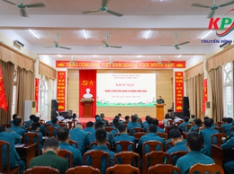 Xã Kiều Phú khai mạc huấn luyện dân quân cơ động năm 2026
