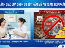 Cảnh giác lựa chọn cơ sở thẩm mỹ an toàn, hợp pháp