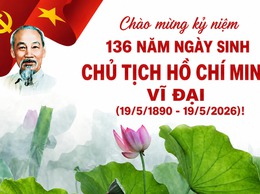 Kỷ niệm 136 năm Ngày sinh Chủ tịch Hồ Chí Minh (19/5/1890 - 19/5/2026) 