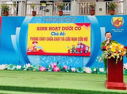TUYÊN TRUYỀN PHÒNG CHÁY CHỮA CHÁY VÀ CỨU NẠN, CỨU HỘ TẠI TRƯỜNG TIỂU HỌC HỒ TÙNG MẬU