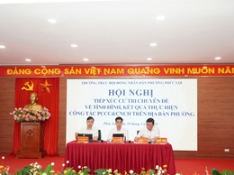 Thường trực HĐND phường Phúc Lợi tiếp xúc cử tri chuyên đề phòng cháy, chữa cháy và cứu nạn, cứu hộ