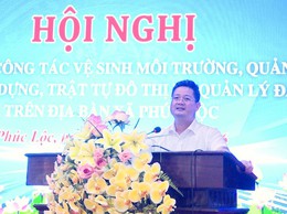 UBND xã Phúc Lộc tổ chức hội nghị giao ban công tác vệ sinh môi trường, quản lý trật tự xây dựng, trật tự đô thị và quản lý đất đai