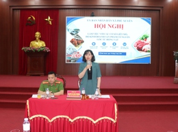 Hội nghị làm việc với các cơ sở giết mổ, hộ kinh doanh sản phẩm có nguồn gốc từ động vật