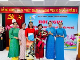 PHƯỜNG NGHĨA ĐÔ RA MẮT CHI HỘI PHỤ NỮ TRẠM Y TẾ PHƯỜNG