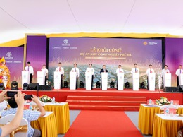 Lễ khởi công Khu công nghiệp Phú Hà 174,88h trên địa bàn xã Chương Dương và Thượng Phúc