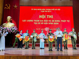 Phường Tây Hồ giành giải Nhất Hội thi an ninh trật tự cơ sở giỏi cụm thi số 3
