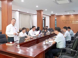 Ban Văn hóa - Xã hội HĐND xã Thiên Lộc khảo sát việc triển khai và tổ chức thực hiện Đề án toàn dân tham gia bảo vệ Quốc phòng - An ninh tại trường Trung cấp Kinh tế kỹ thuật Bắc Thăng Long.