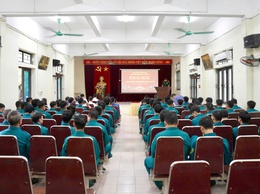Khai mạc huấn luyện dân quân cơ động xã Thiên Lộc năm 2026