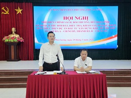 Phường Phú Lương tổ chức hội nghị Hội nghị phổ biến chính sách, bồi thường hỗ trợ GPMB dự án Đầu tư xây dựng Khu đô thị mới Thanh Hà A - Cienco5; Thanh Hà B - Cienco5