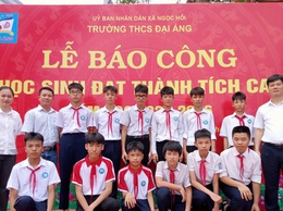 Trường THCS Đại Áng tổ chức Lễ báo công dâng Bác tại khu di tích lịch sử - văn hóa làng Khoa bảng Nguyệt Áng
