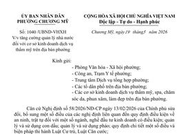 UBND phường Chương Mỹ tăng cường quản lý hoạt động kinh doanh dịch vụ thẩm mỹ trên địa bàn