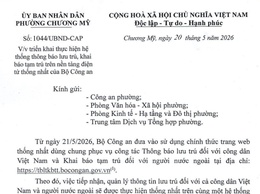 Phường Chương Mỹ triển khai hệ thống thông báo lưu trú, khai báo tạm trú thống nhất của Bộ Công an