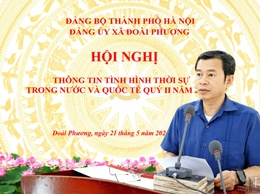 Xã Đoài Phương tổ chức hội nghị thông tin tình hình thời sự trong nước, quốc tế quý II năm 2026