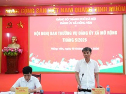 Đảng ủy xã Hồng Vân họp bàn công tác đầu tư giáo dục